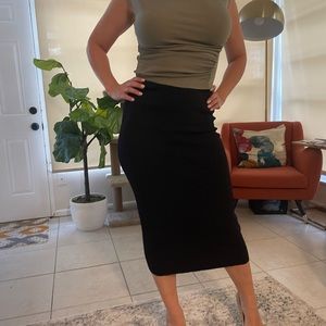 Jonathan Simkhai pencil skirt below the knee